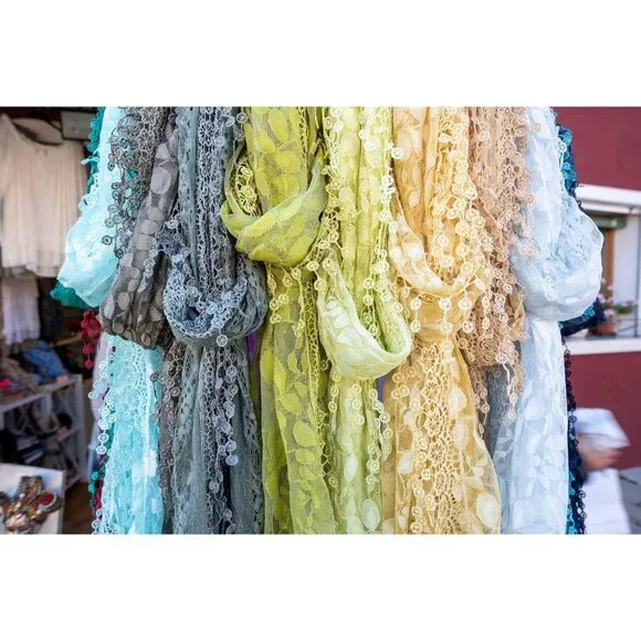 FASHION Towel Scarf Wrap for Women - Navy - Picture 6 of 7